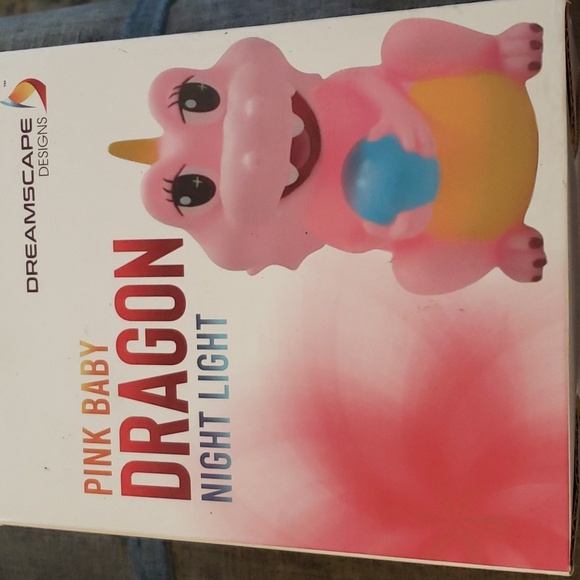 Baby Dragon Nightlight: 7 Colors, Touch or Remote Control by Dreamscape Design - Picture 2 of 7